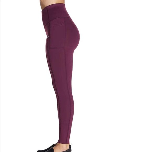 Maroon Skechers High Waist Leggings Size Medium - Picture 2 of 9